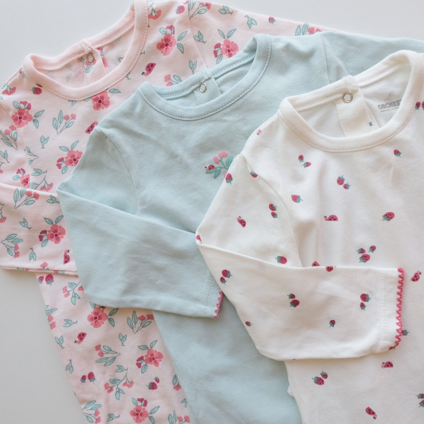 Lot de 3 pyjamas Orchestra - 9 mois (71 cm)