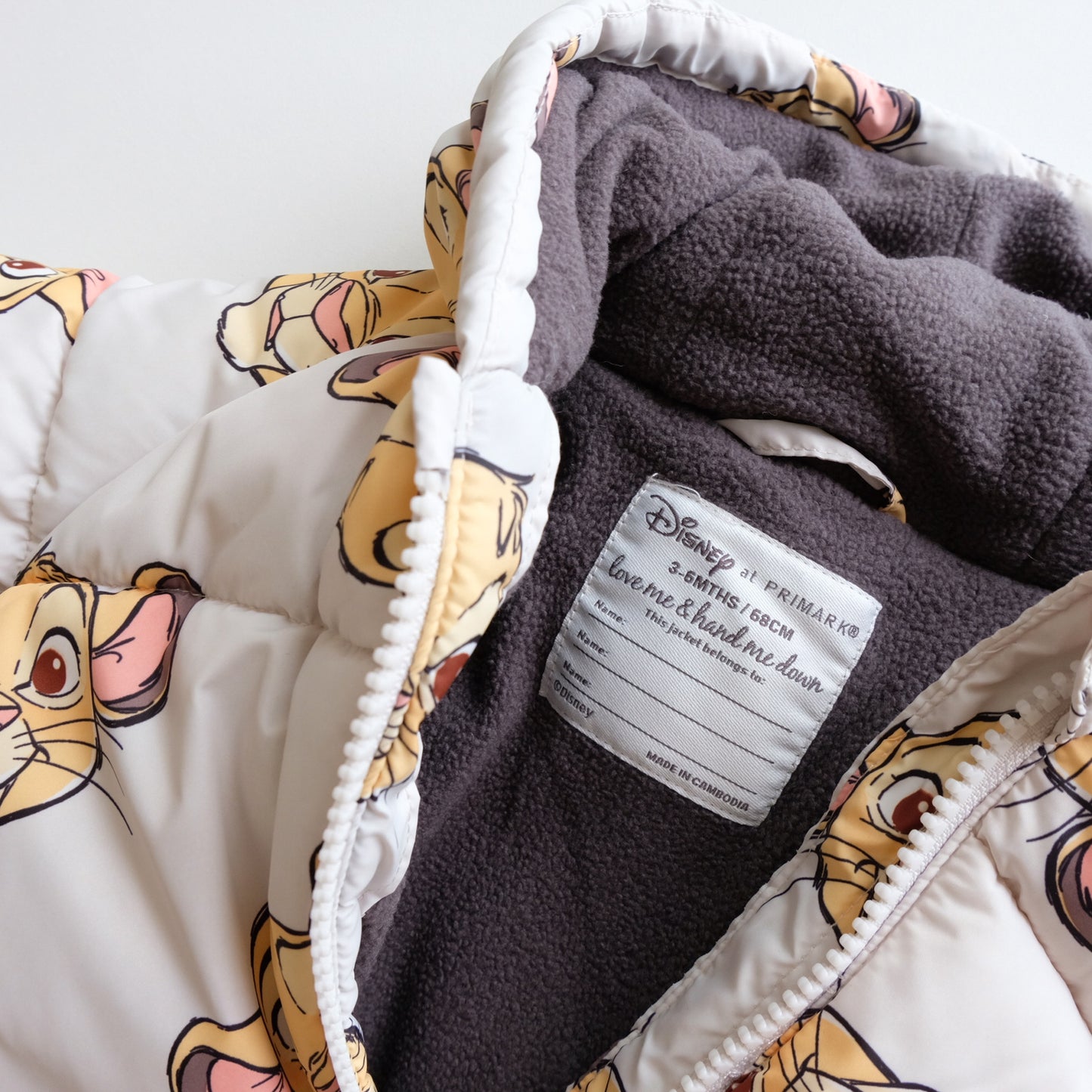 Manteau Primark x Disney - 6 mois