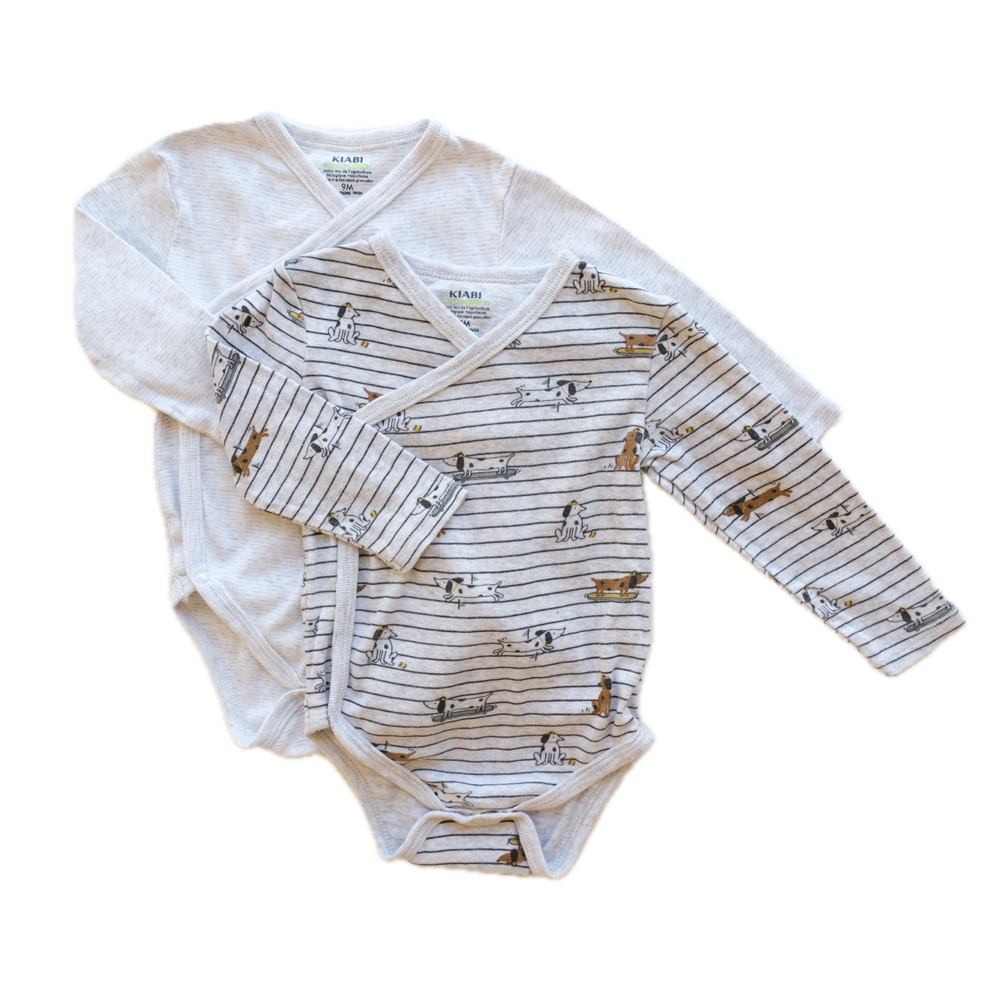 Lot de 2 bodies Kiabi - 9 mois