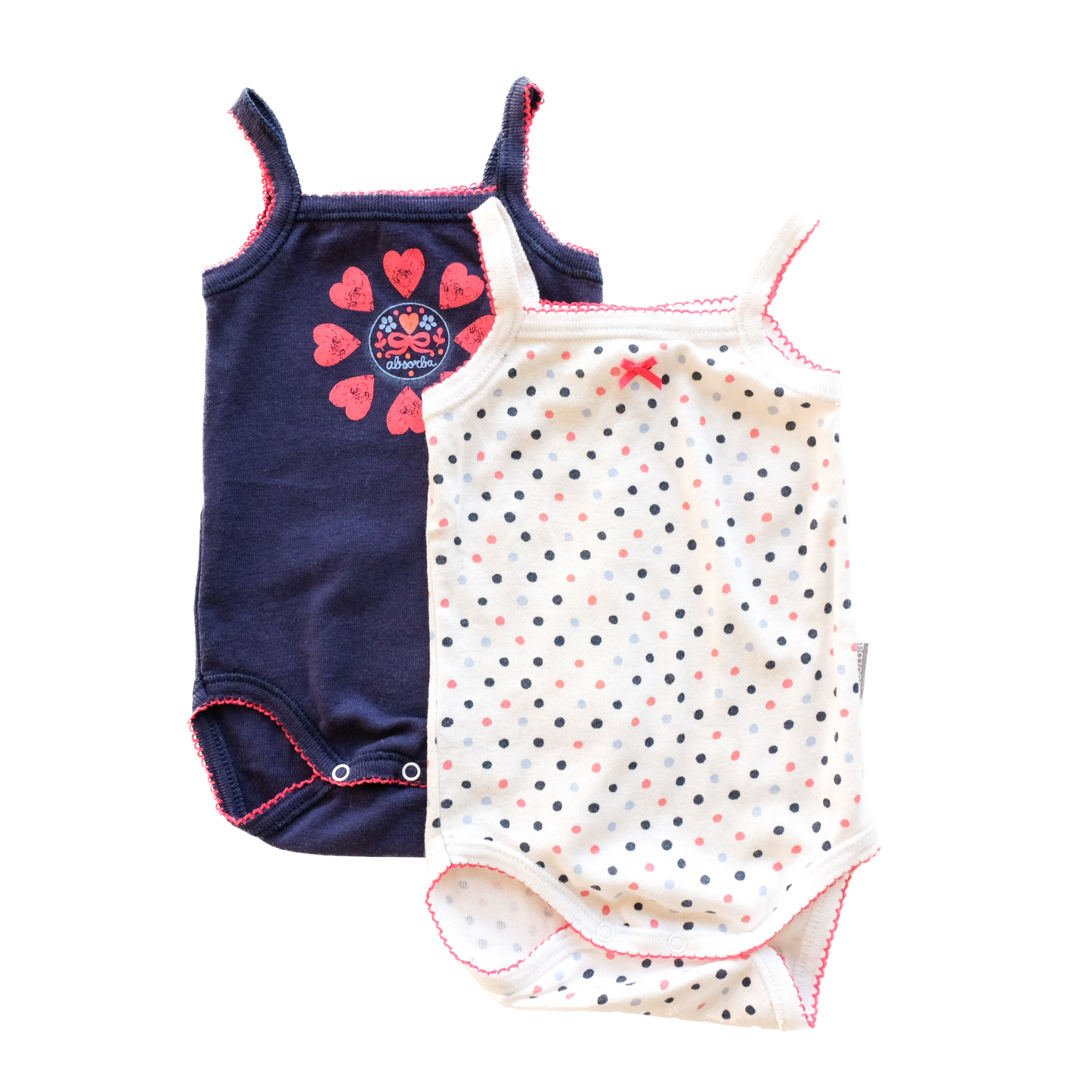 Lot de 2 bodies Absorba - 3 mois (59 cm)