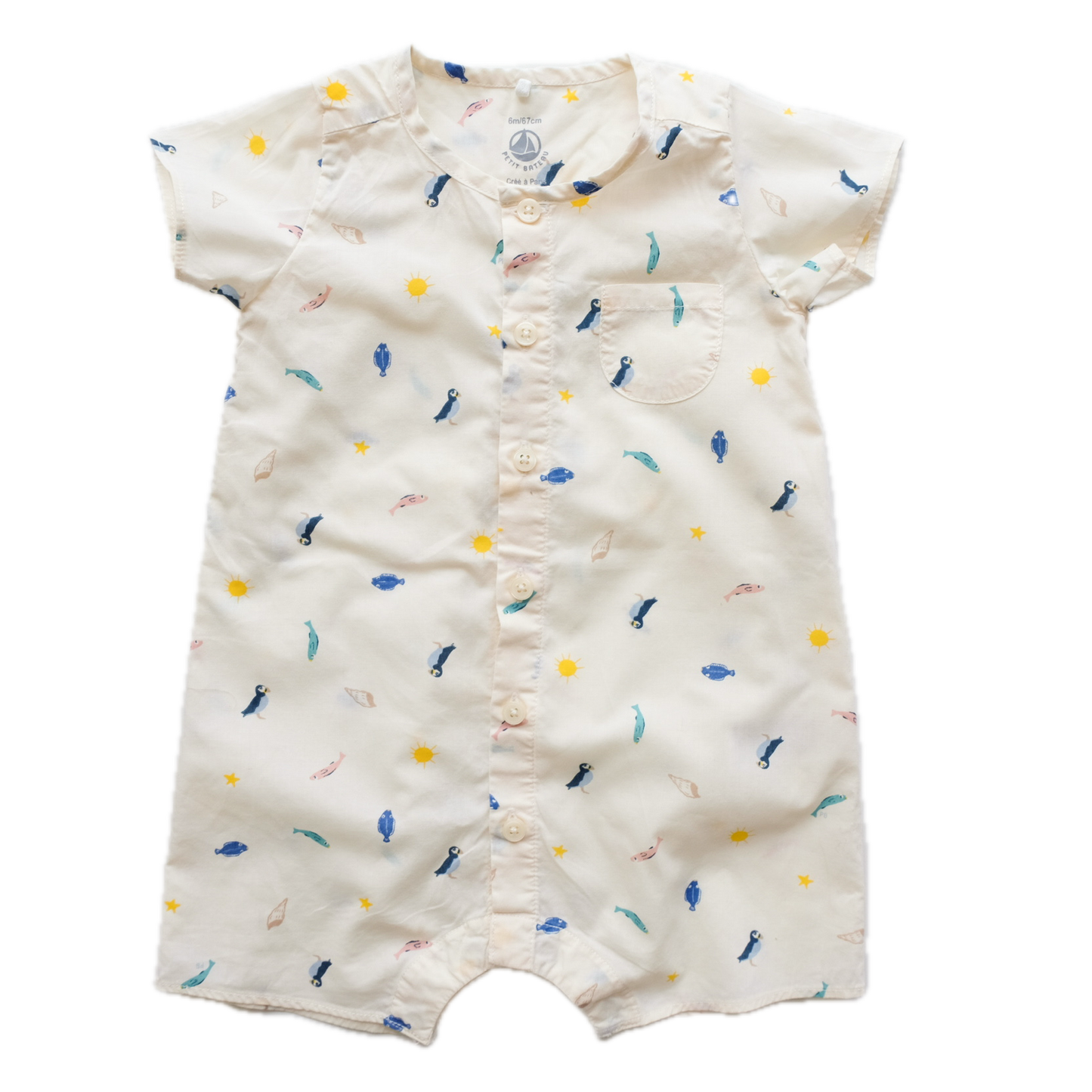 Barboteuse Petit Bateau - 6 mois (67 cm)