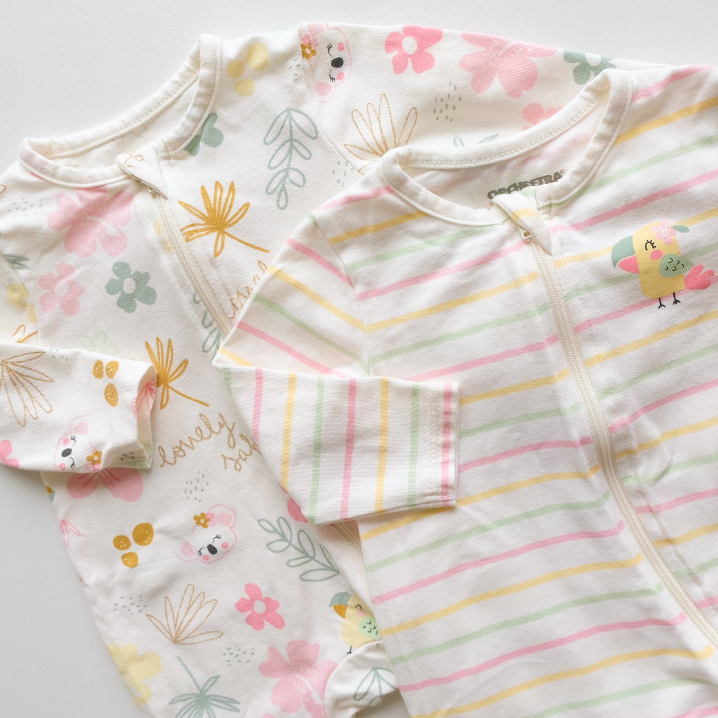 Lot de 2 pyjamas Orchestra - 3 mois (60 cm)