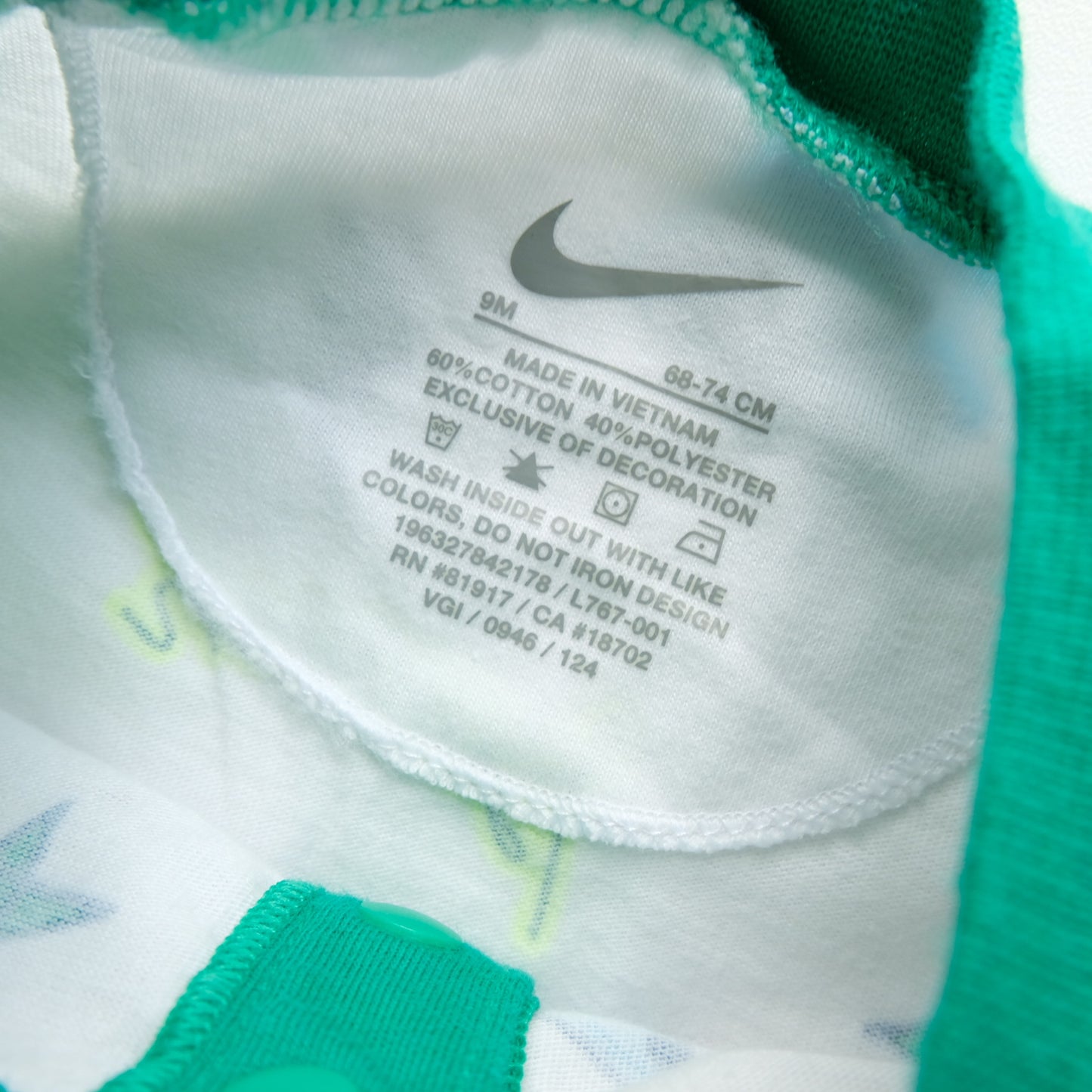 Combicourt Nike - 9 mois (74 m)