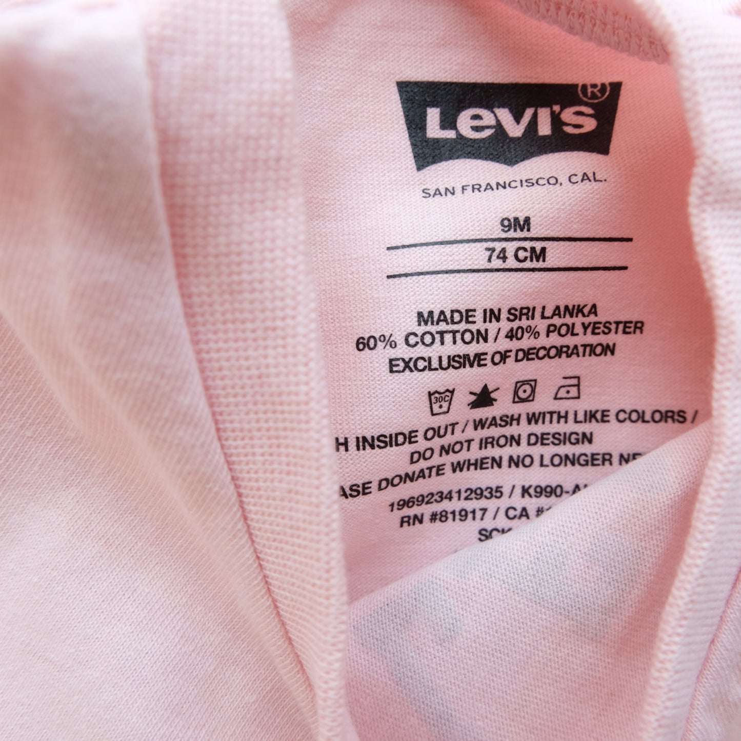 T-shirt Lévi's - 9 mois (74 cm)