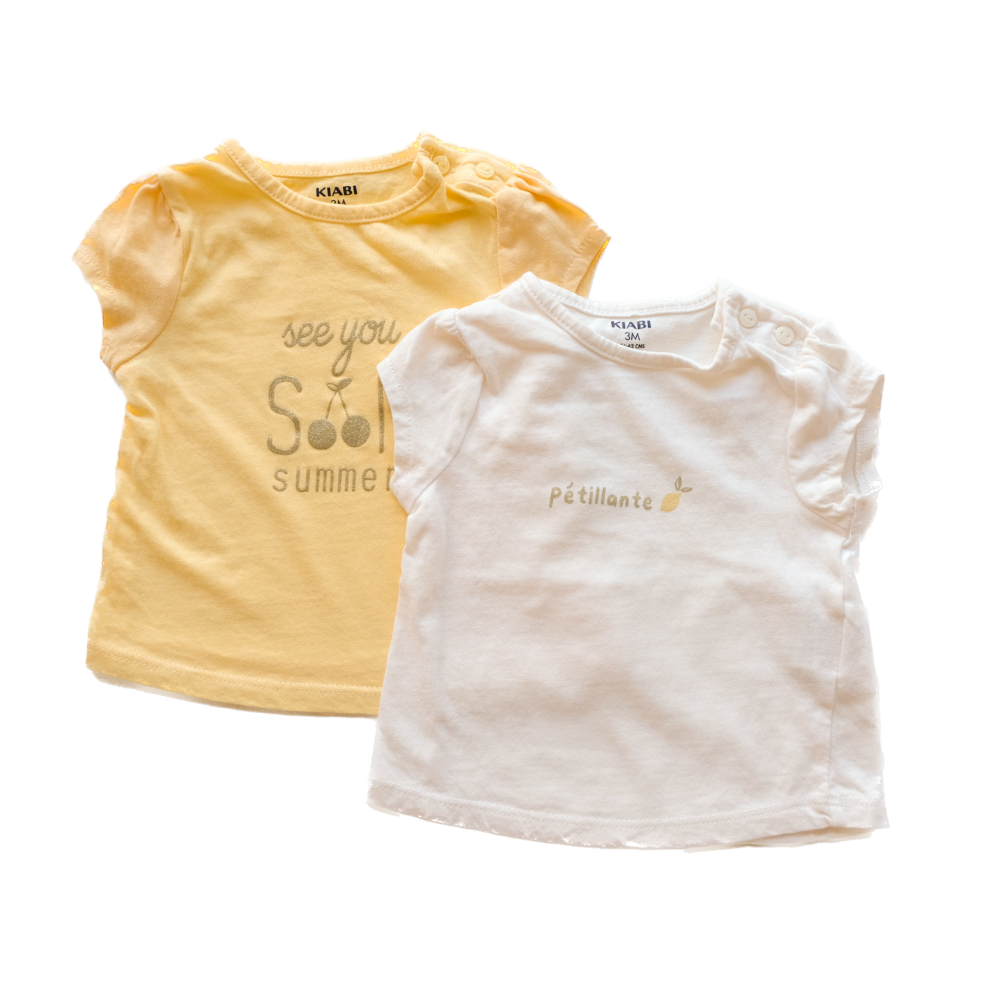 Lot de 2 t-shirt Kiabi - 3 mois