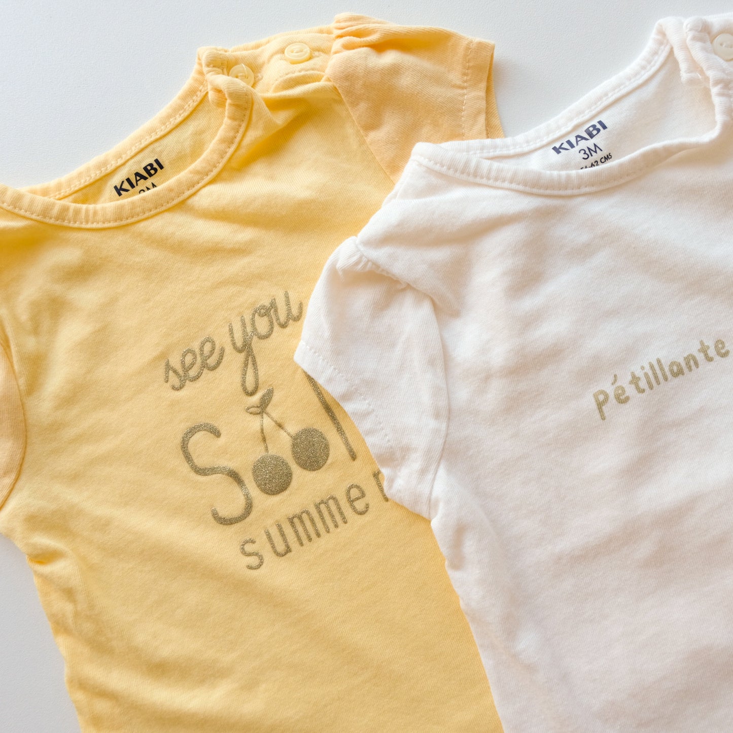 Lot de 2 t-shirt Kiabi - 3 mois