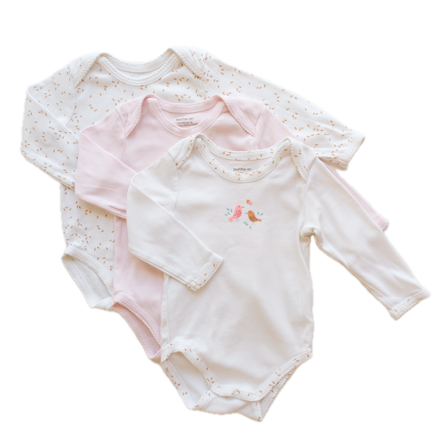 Lot de 3 bodies Bout'chou - 18 mois