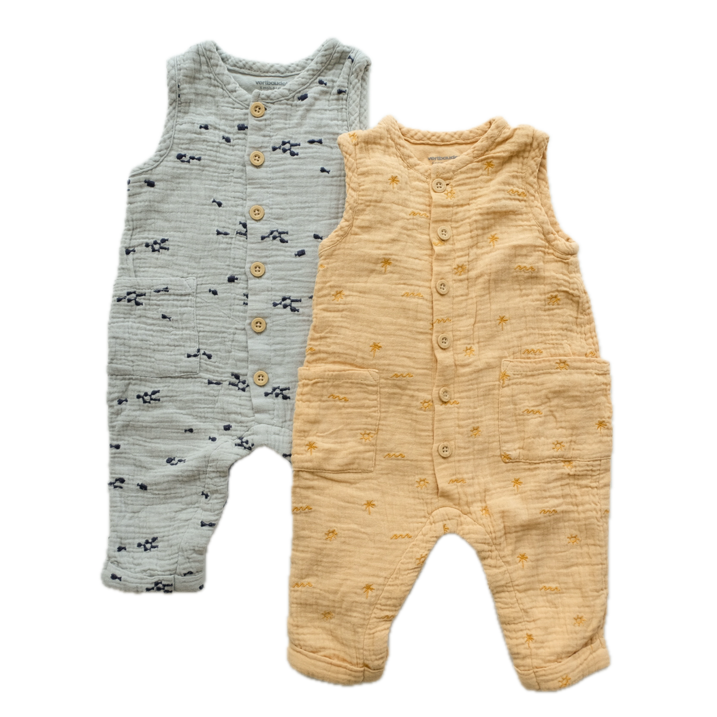 Lot de 2 combinaisons - 6 mois (67 cm)