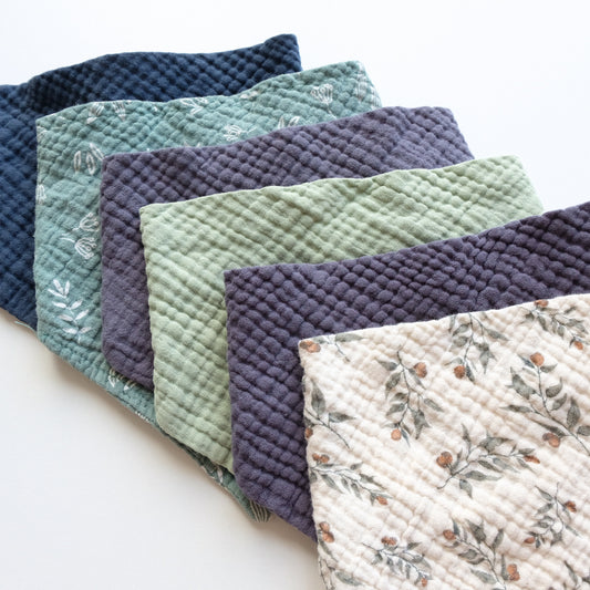 Lot de 6 bavoirs bandanas - 0/6 mois