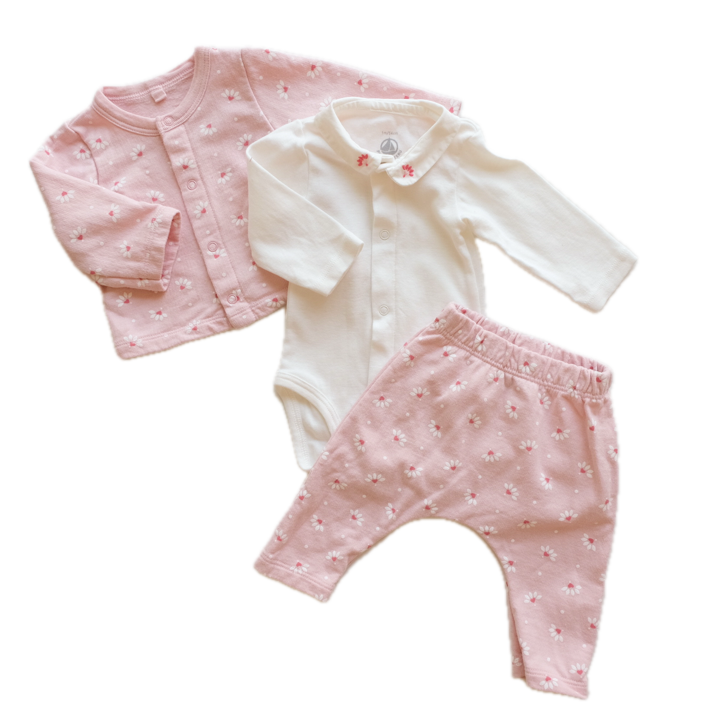 Ensemble Petit Bateau - 1 mois (54 cm)