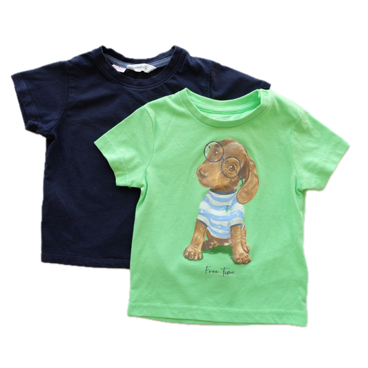 Lot de 2 t-shirt Mayoral / Mango - 12 mois (80 cm)