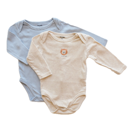 Lot de 2 bodies Kiabi - 9 mois