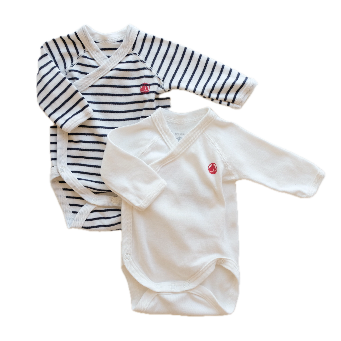 Lot de 2 bodies Petit Bateau - 0 mois / Naissance (46 cm)