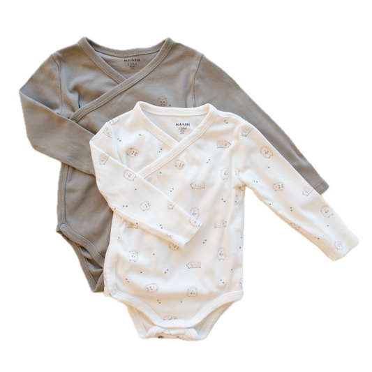 Lot de 2 bodies Kiabi - 12 mois