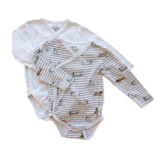 Lot de 2 bodies Kiabi - 9 mois