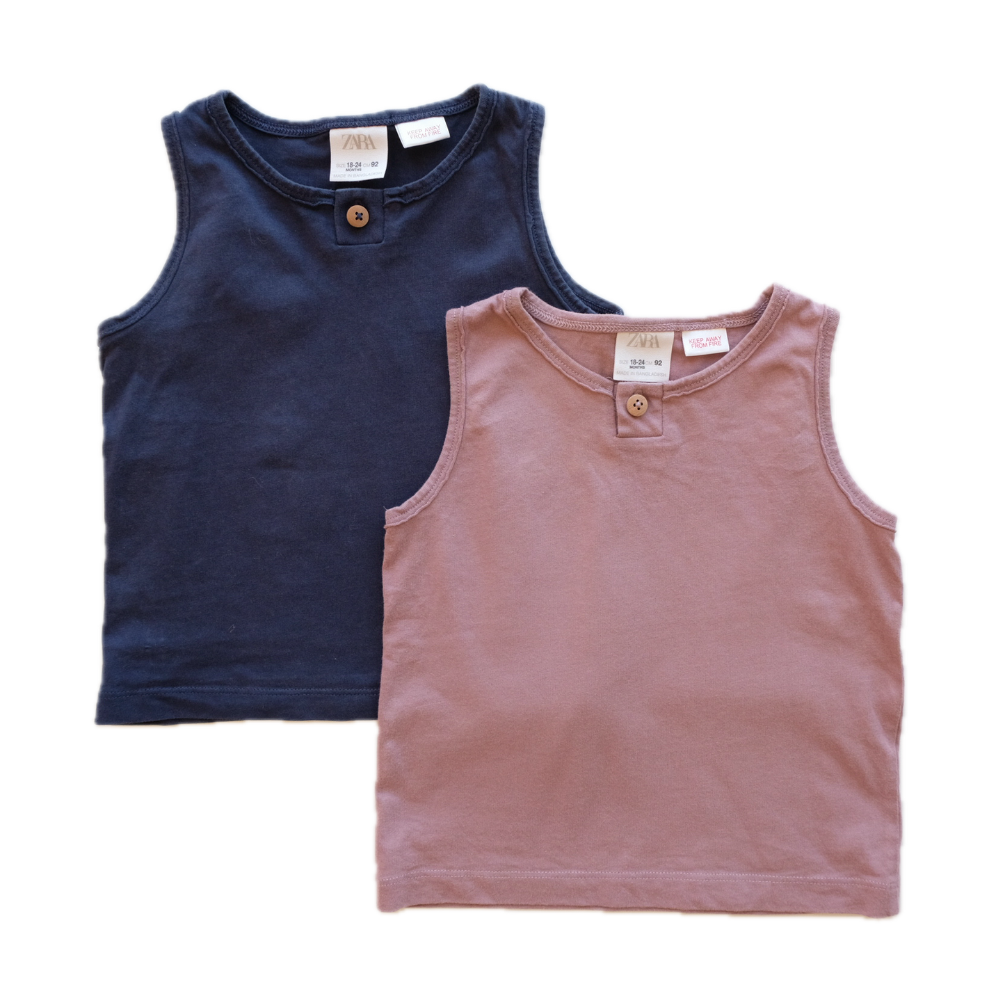 Lot de 2 débardeurs Zara - 24 mois (92 cm)