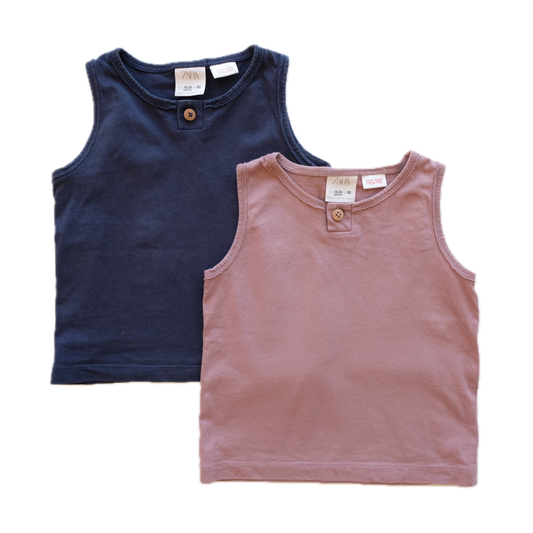 Lot de 2 débardeurs Zara - 24 mois (92 cm)