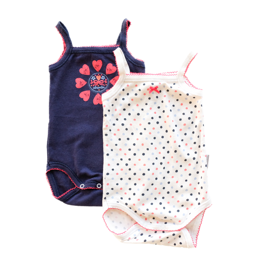 Lot de 2 bodies Absorba - 3 mois (59 cm)