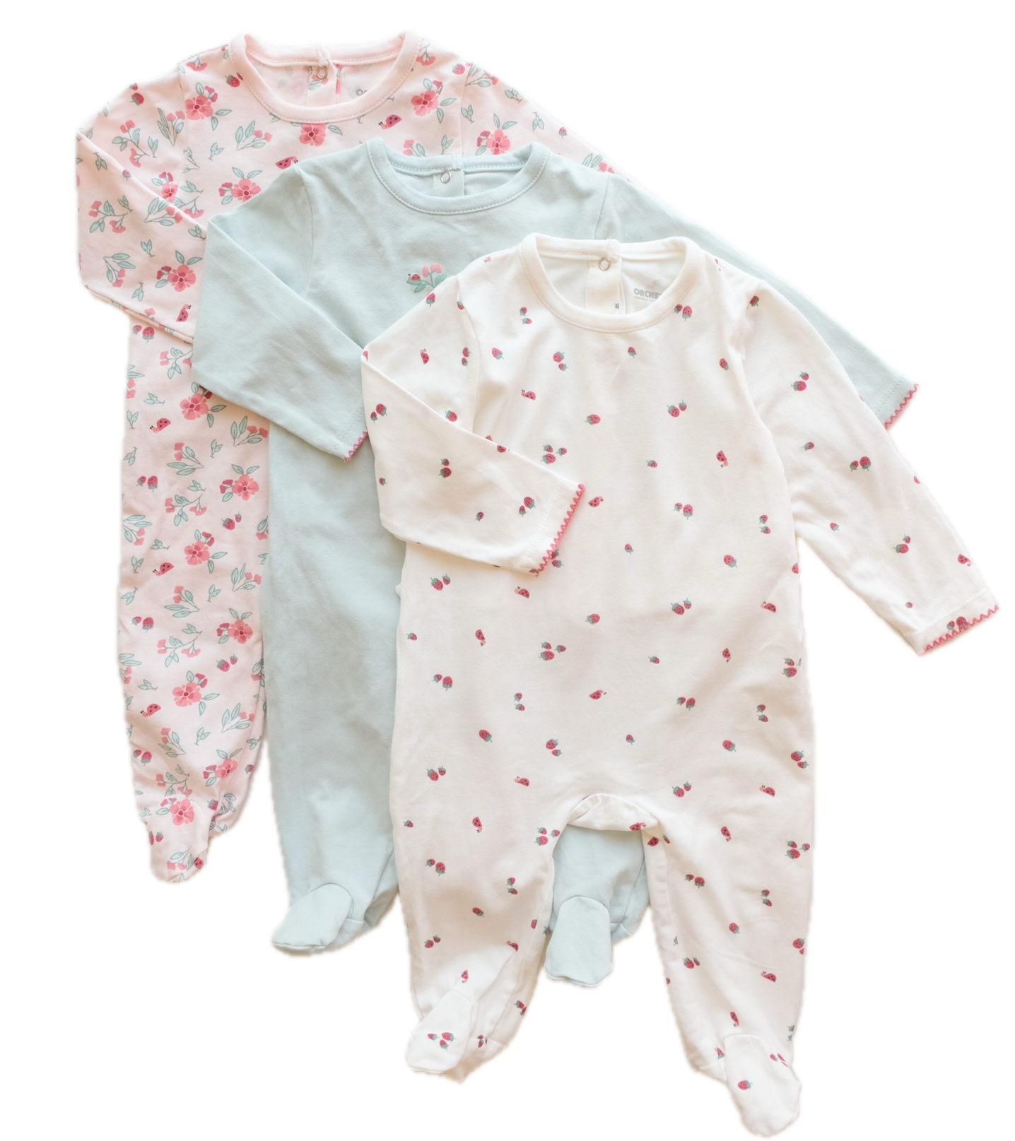 Lot de 3 pyjamas Orchestra - 9 mois (71 cm)