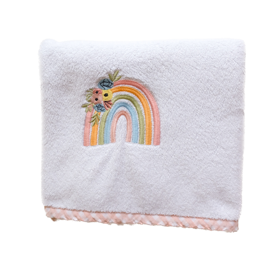 couverture bébé Carré blanc - 100x75 cm