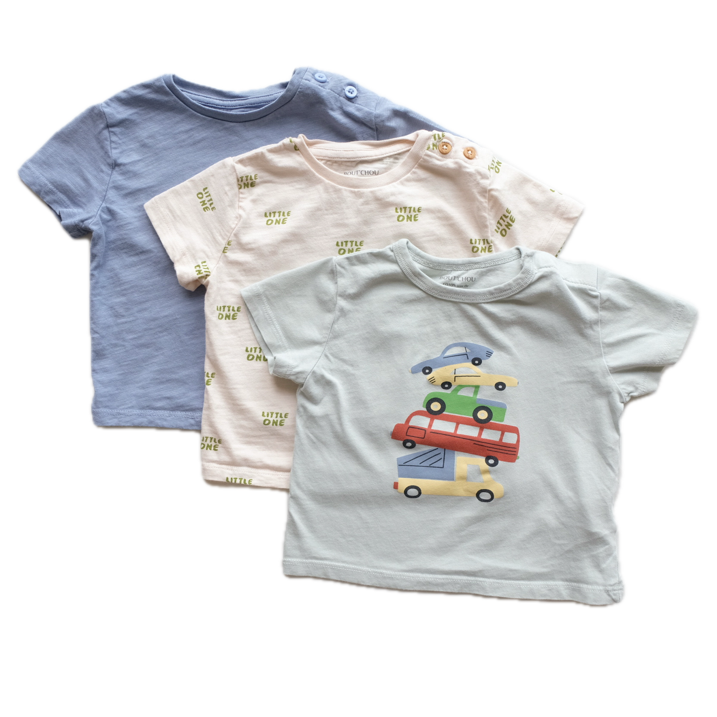 Lot de 3 t-shirt Bout'chou - 12 mois