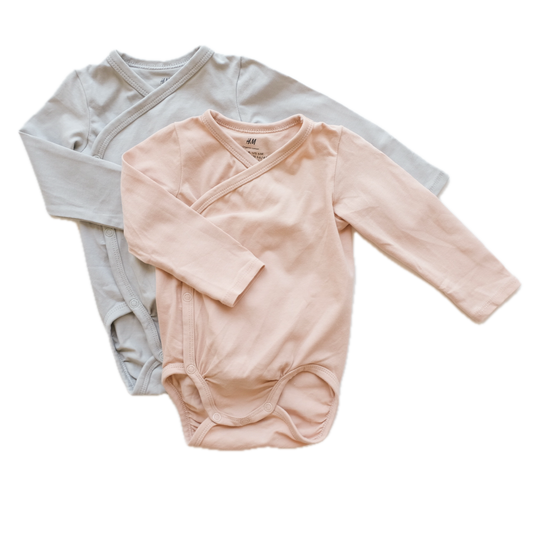 Lot de 2 bodies H&M - 6 mois (68 cm)