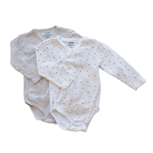 Lot de 2 bodies Kiabi - 9 mois