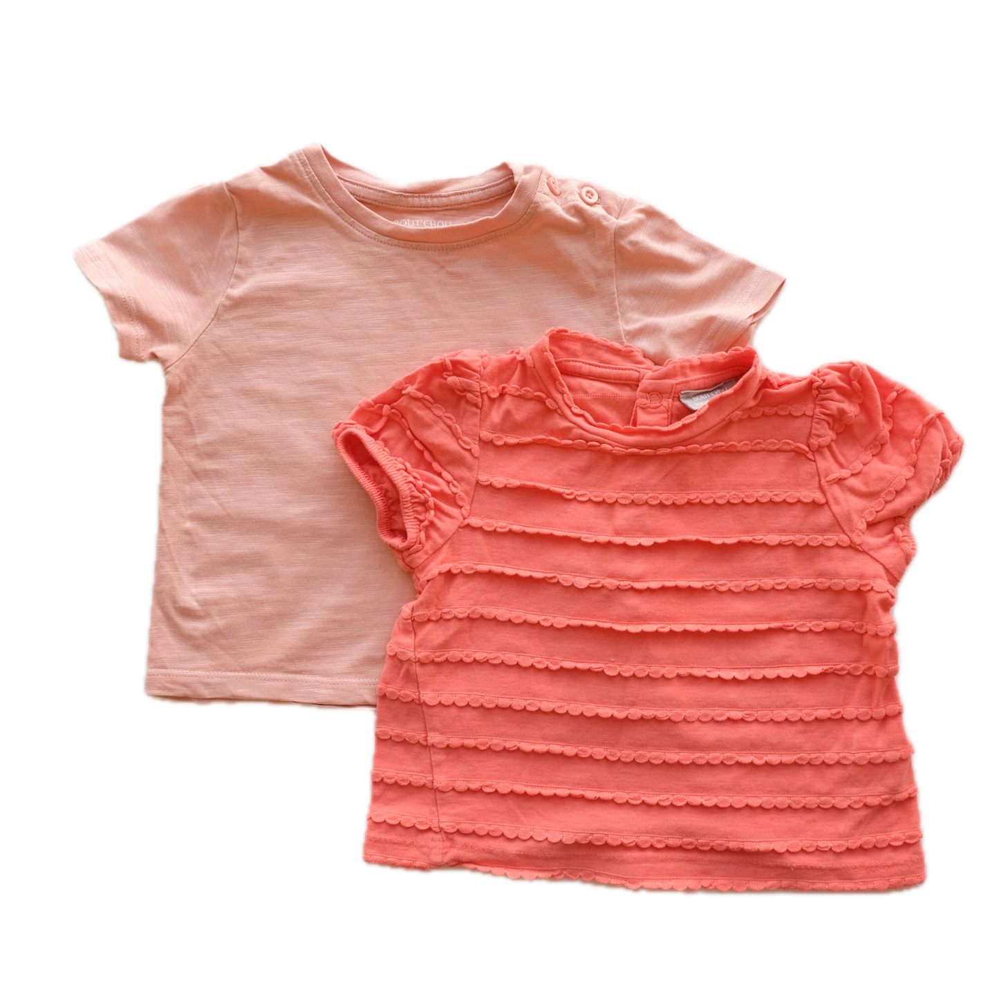 Lot de 2 t-shirt Bout'chou - 12 mois
