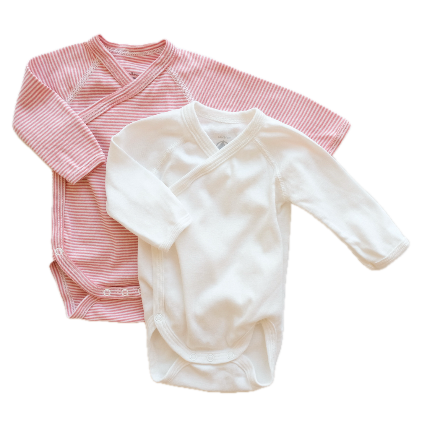 Lot de 2 bodies Petit Bateau - 1 mois (54 cm)