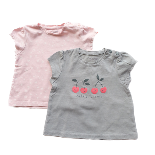 Lot de 2 T-shirt Vertbaudet - 12 mois (74 cm)