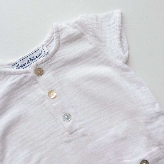 Barboteuse Tartine et Chocolat - 1 mois