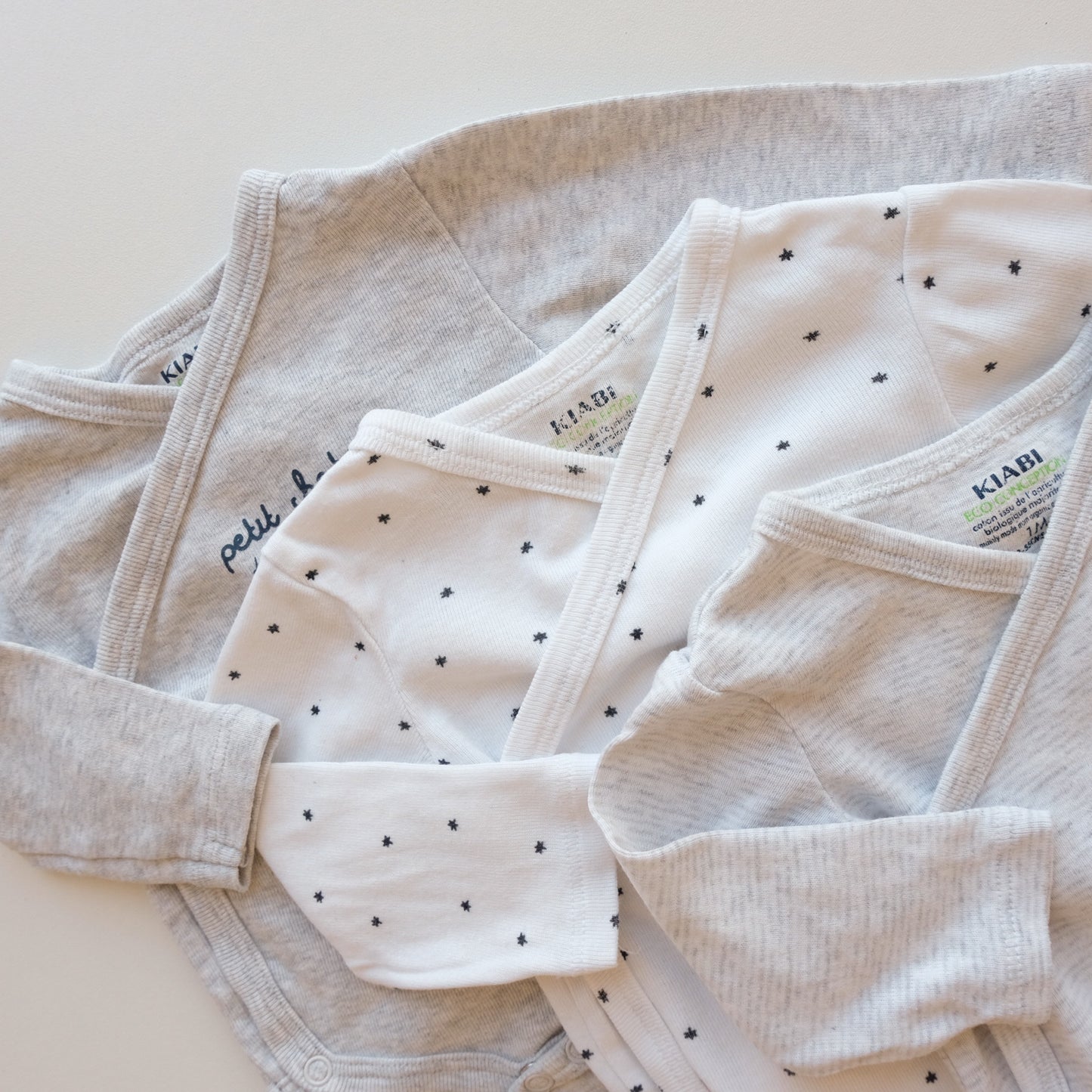 Lot de 3 bodies Kiabi - 1 mois