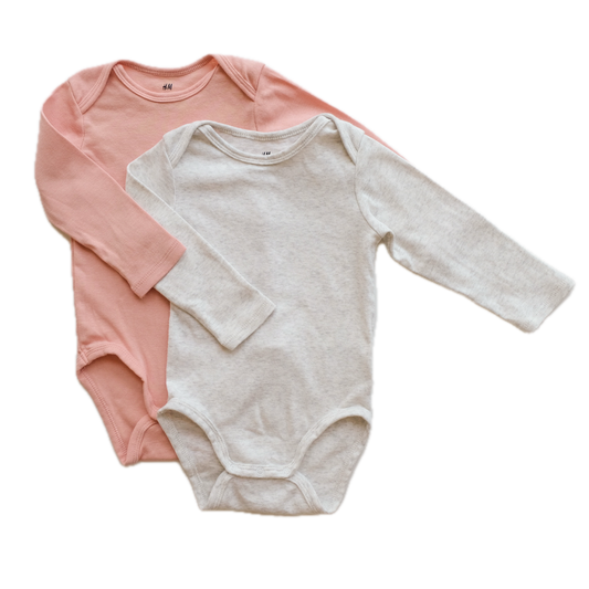 Lot de 2 bodies H&M - 9 mois (74 cm)