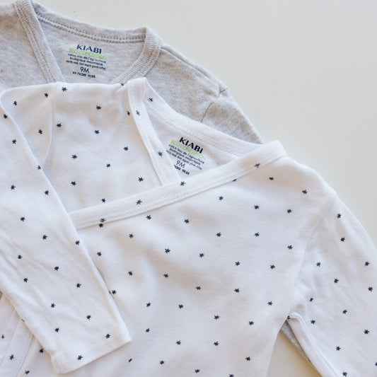 Lot de 2 bodies Kiabi - 9 mois