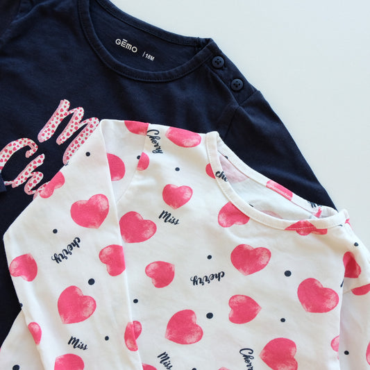 Lot de 2 t-shirt Gémo - 18 mois