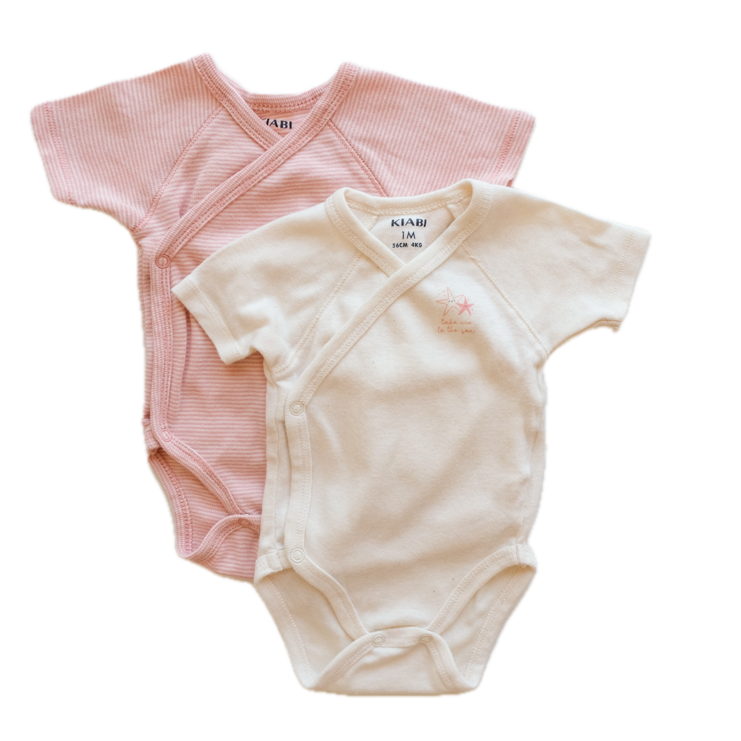 Lot de 2 bodies Kiabi - 1 mois