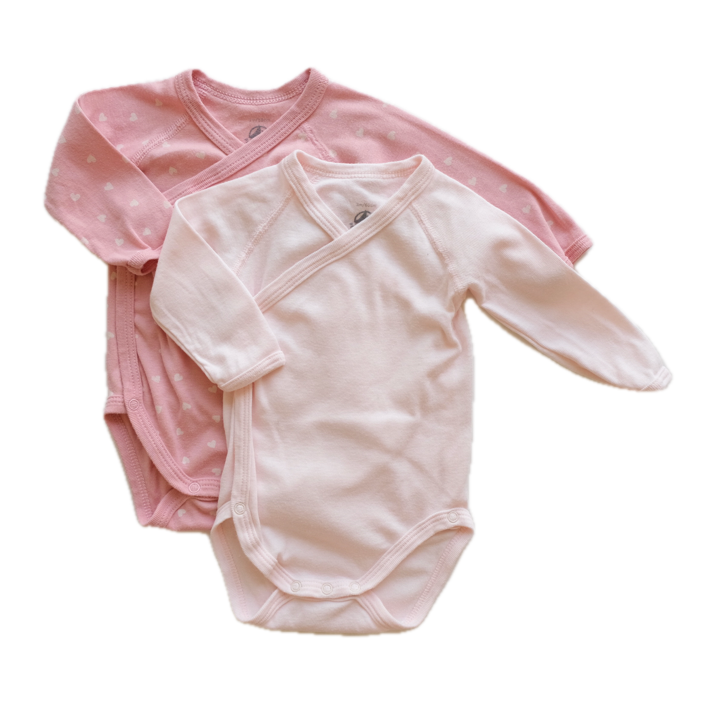 Lot de 2 bodies Petit Bateau - 3 mois (60 cm)