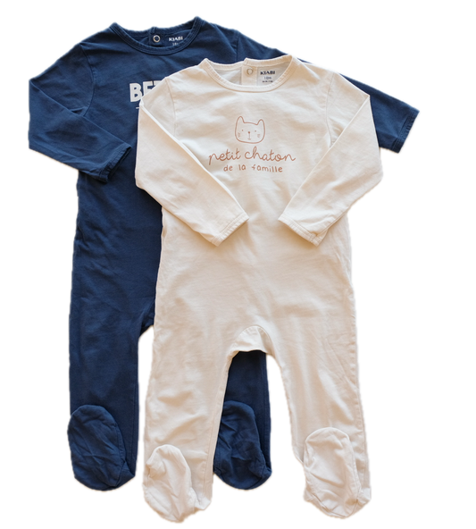 Lot de 2 pyjamas Kiabi - 18 mois