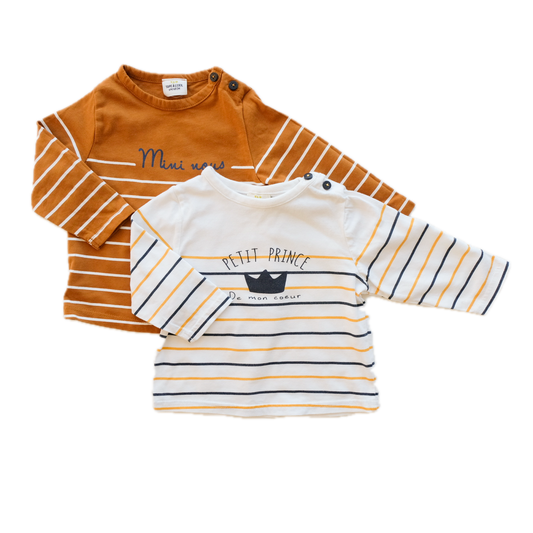 Lot de 2 t-shirt TAO - 68 cm)