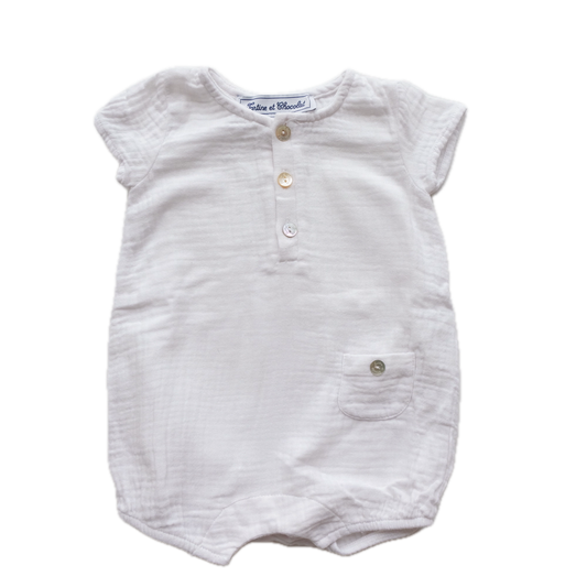 Barboteuse Tartine et Chocolat - 1 mois