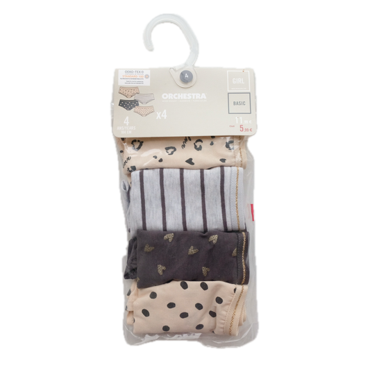 Lot de 4 culottes Orchestra - 4 ans (104 cm)