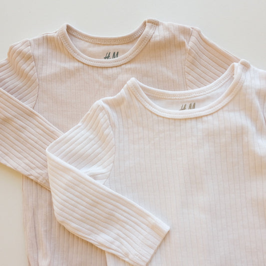 Lot de 2 bodies H&M - 3 mois (62 cm)