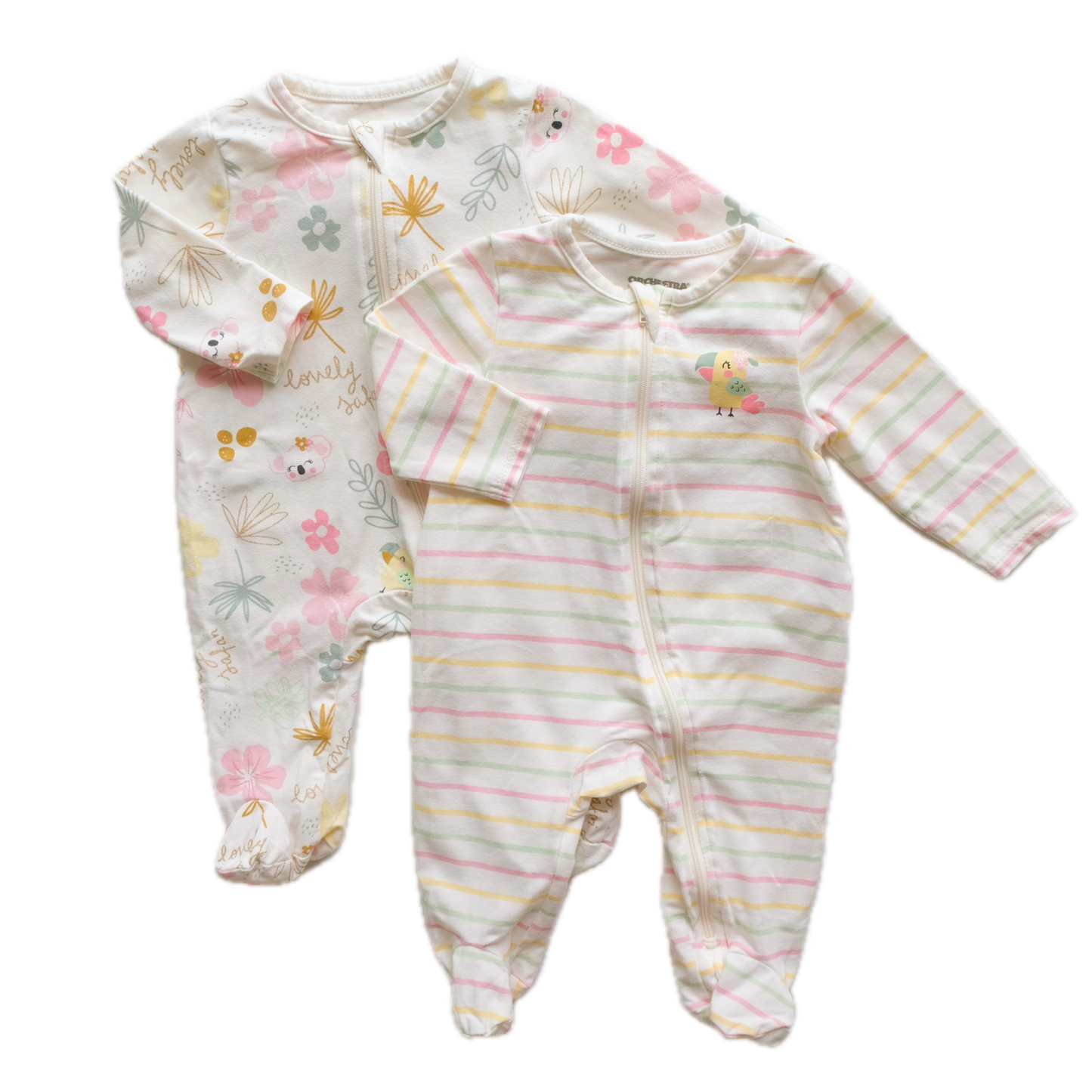 Lot de 2 pyjamas Orchestra - 3 mois (60 cm)