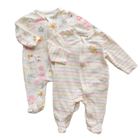 Lot de 2 pyjamas Orchestra - 3 mois (60 cm)