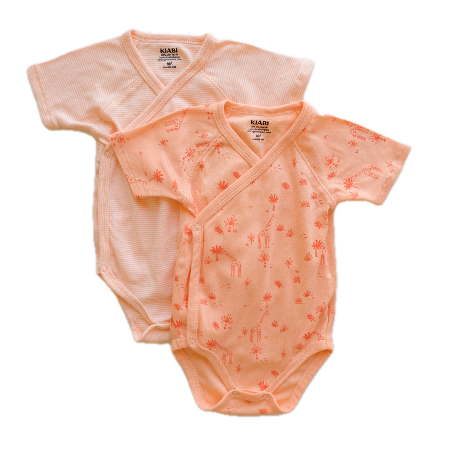 Lot de 2 bodies Kiabi - 6 mois