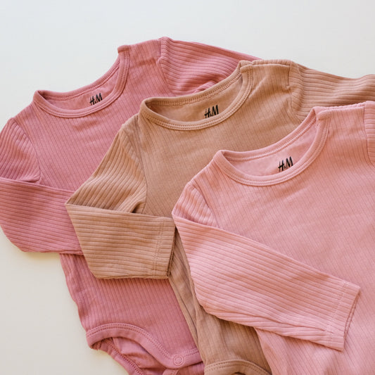 Lot de 3 bodies H&M - 3 mois (62 cm)