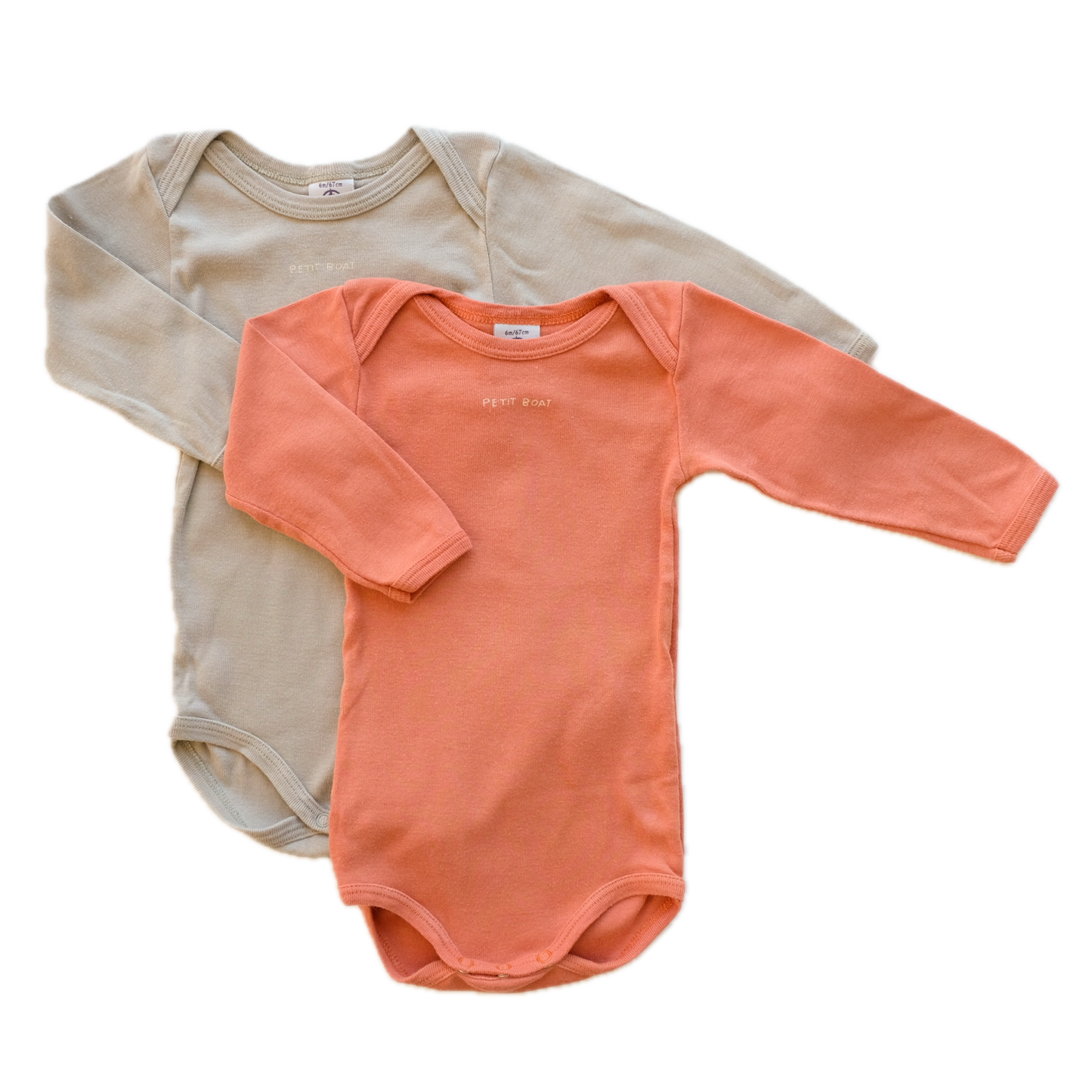 Lot de 2 bodies Petit Bateau - 6 mois (67 cm)