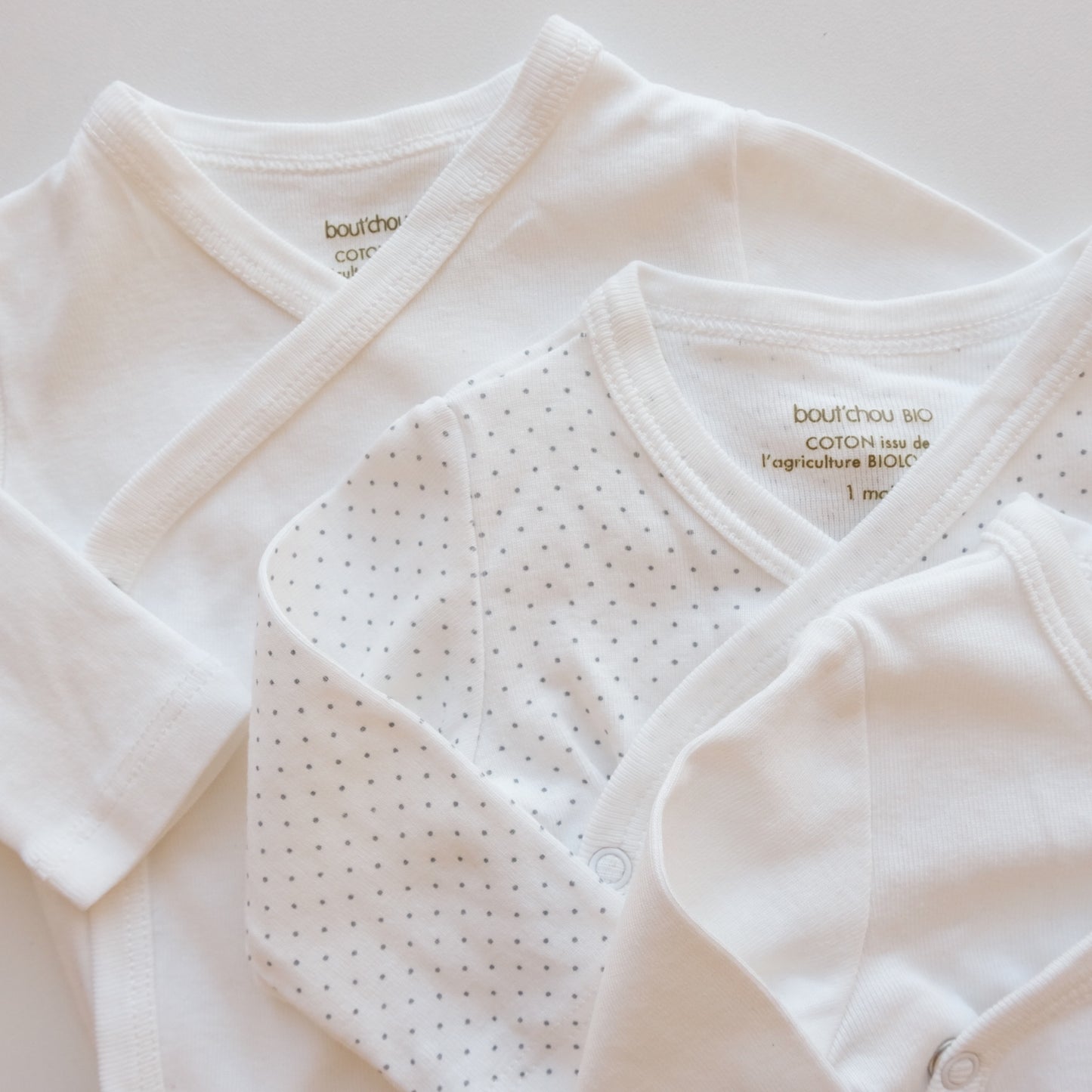 Lot de 3 bodies Bout'chou - 1 mois