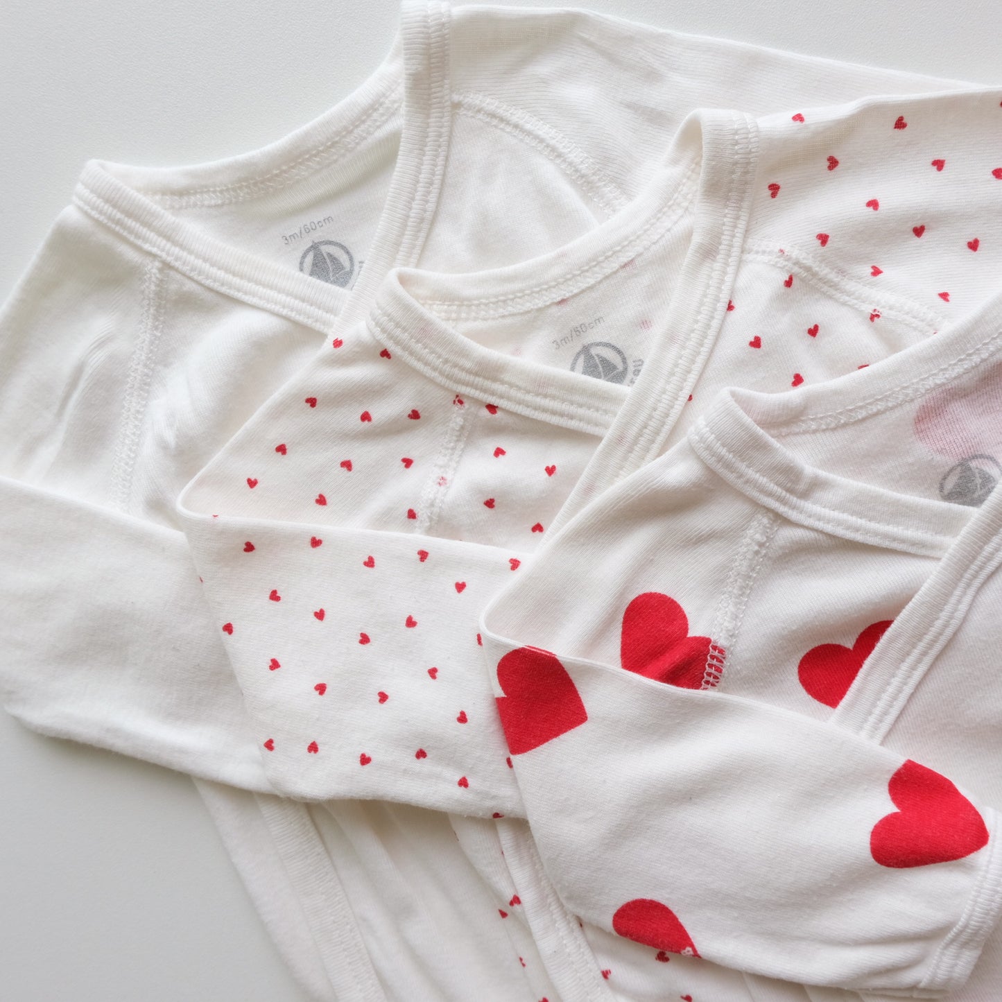 Lot de 3 bodies Petit Bateau - 3 mois (60 cm)