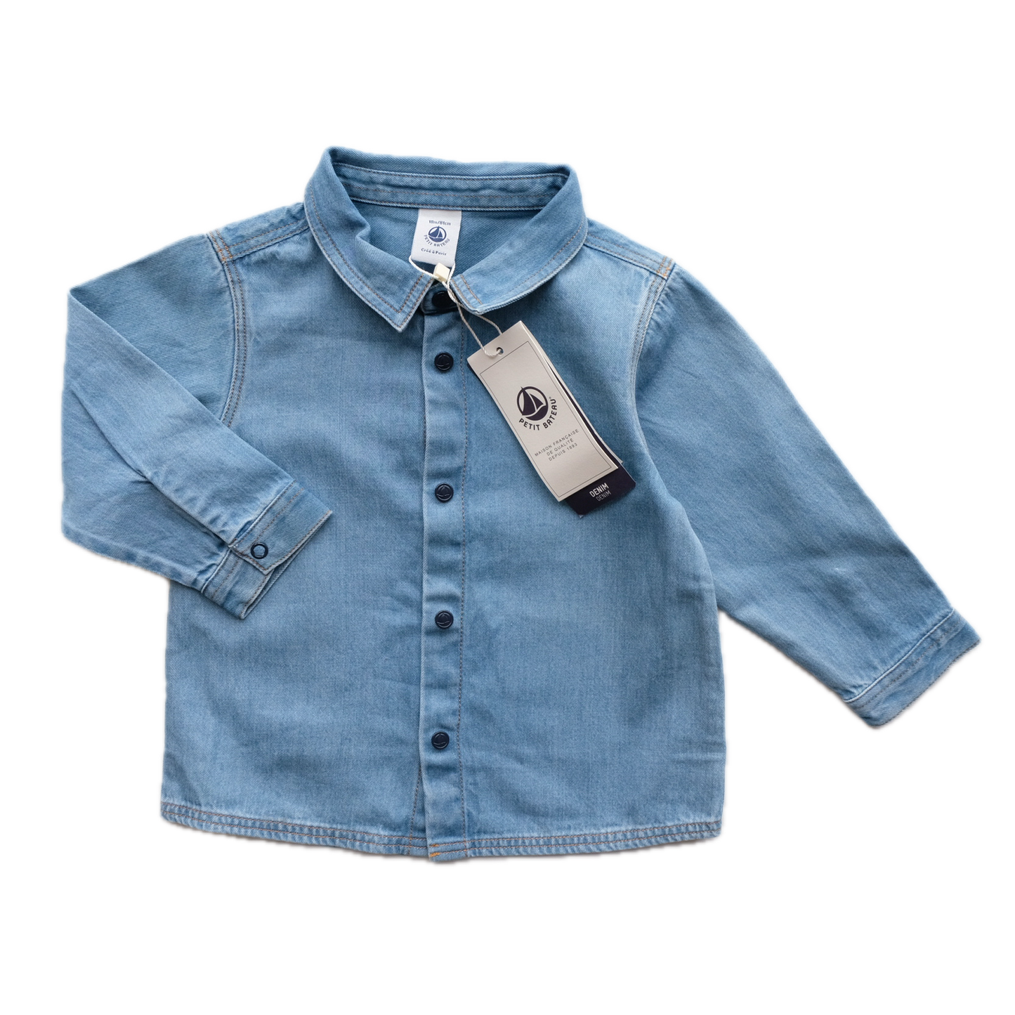 Chemise Petit Bateau - 18 mois (81 cm)